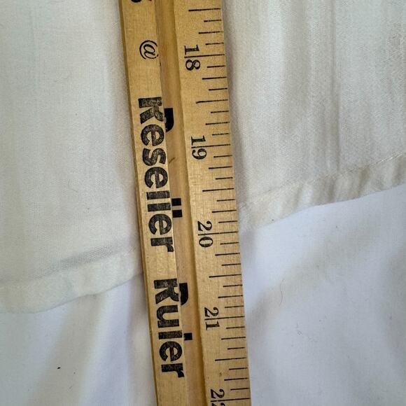 Anthropologie Meadow Rue Daphne 0 XS Embroidered Blouse Ivory Cottage Boho - Picture 13 of 14